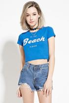 Forever21 Beach Graphic Crop Top