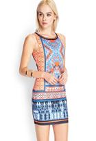 Forever21 Abstract Printed Bodycon Dress