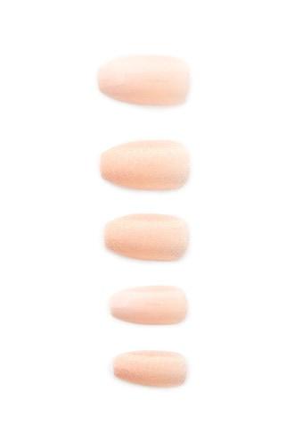 Forever21 Peach Glitter & Shiny Press-on Nails
