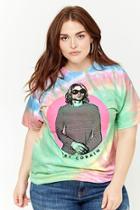 Forever21 Plus Size Tie-dye Kurt Cobain Graphic Tee