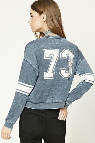 Forever21 Women's  Fleece 73 Graphic Sweatshirt