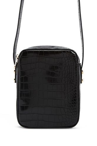 Forever21 Faux Croc Leather Crossbody Bag