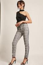 Forever21 Cuffed Plaid Pants