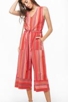 Forever21 Striped Wide Leg Jumpsuit