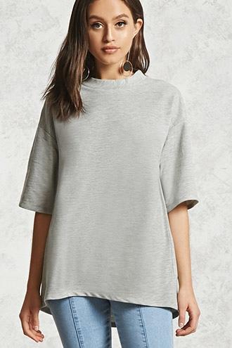 Forever21 Boxy Dropped-sleeve Top