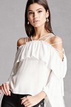 Forever21 Strappy Lace-up Top