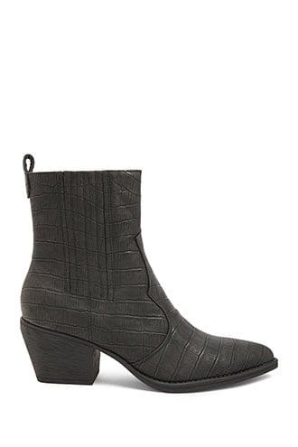 Forever21 Faux Croc Booties