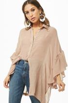 Forever21 Ruffle High-low Shirt