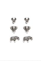 Forever21 Elephant Stud Earrings Set