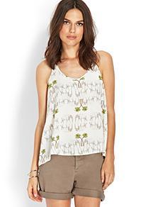 Forever21 Elephant Printed Tank