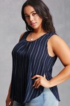 Forever21 Plus Size Stripe Print Top