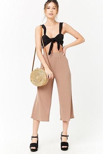 Forever21 Ribbed High-rise Culottes
