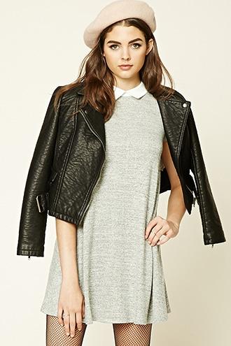Forever21 Women's  Marled Knit Swing Dress