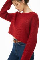 Forever21 Cropped Ribbed Sweater