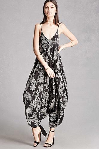 Forever21 Oversized Paisley Jumpsuit