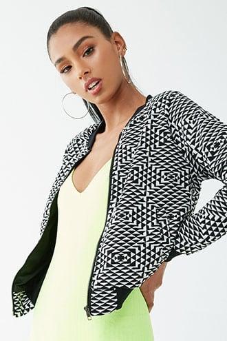 Forever21 Geo Bomber Jacket