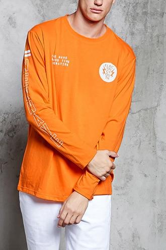 Forever21 New Wave Graphic Long-sleeve Tee