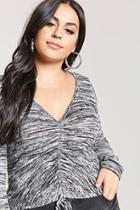 Forever21 Plus Size Marled Ruched Top