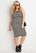 Forever21 Plus Striped Midi Dress
