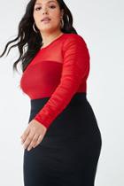 Forever21 Plus Size Mesh Top