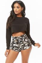 Forever21 Zippered Camo Shorts