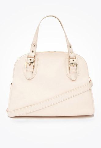 Forever21 Faux Leather Satchel (blush)
