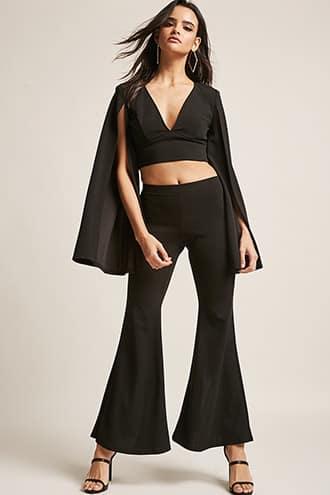Forever21 Slit-back Flared Pants
