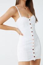 Forever21 Bustier-inspired Snap-button Denim Dress
