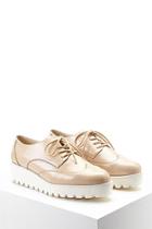Forever21 Women's  Faux Leather Oxford Creepers