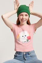 Forever21 Laser Kitten Graphic Tee