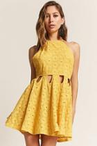 Forever21 London Rose Cutout Eyelet Dress