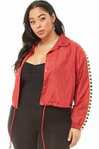 Forever21 Plus Size Cropped Coach Jacket