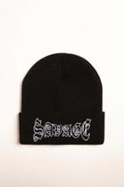 Forever21 Men Savage Embroidered Beanie