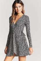 Forever21 Abstract Print Mini Wrap Dress