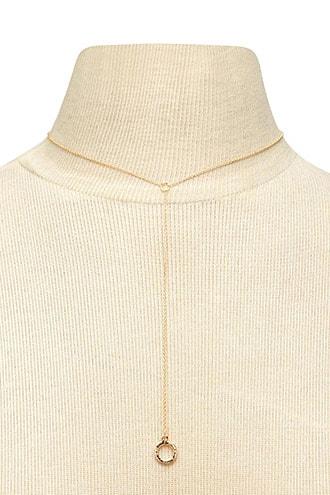 Forever21 Rhinestone Circle Drop Necklace