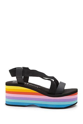 Forever21 Rocket Dog Striped Platform Wedges