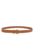 Forever21 Brown Faux Leather Skinny Belt
