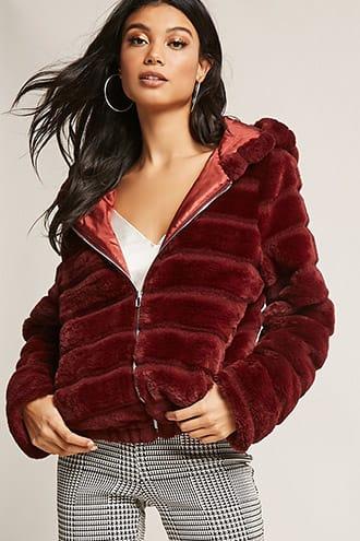 Forever21 Faux Fur Puffer Jacket
