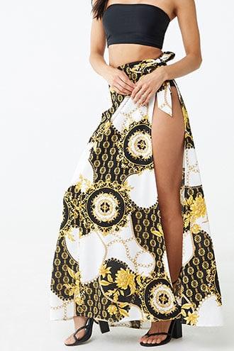 Forever21 Scarf Print Swim Cover-up Sarong