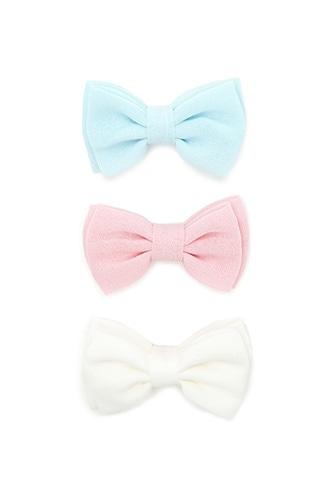Forever21 Chiffon Bow Hair Clip Set