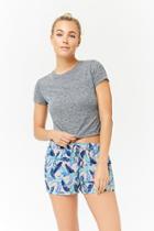 Forever21 Feather Print Pajama Shorts