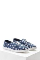 Forever21 Floral Print Canvas Sneakers