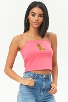Forever21 Reptar Patch Cropped Cami