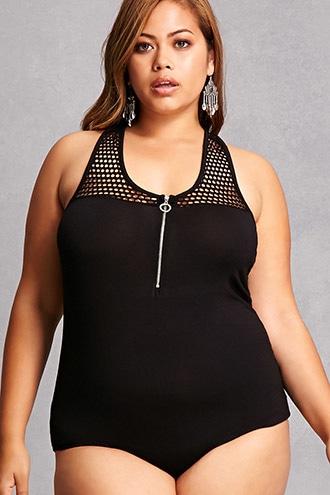 Forever21 Plus Size Pull-ring Bodysuit