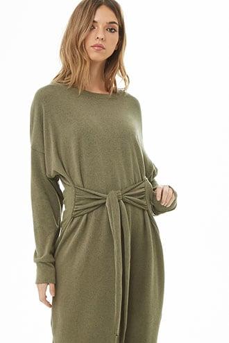 Forever21 Tie-front Midi Dress