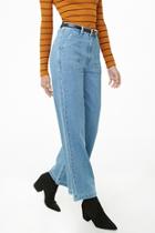 Forever21 Wide Leg Ankle High-waisted Jeans