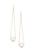 Forever21 Triangle Faux Pearl Drop Earrings