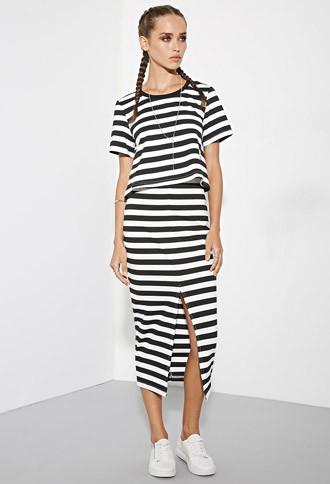 Forever21 The Fifth Label Delta Stripe Skirt