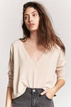 Forever21 Raw-cut Drop Sleeve Top