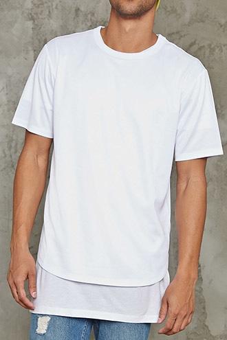 Forever21 Perforated Jersey Tee